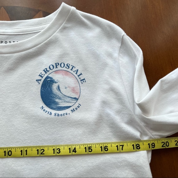 Aeropostale Long Sleeve North Shore Maui Graphic Tee Small Hawaii - Picture 10 of 11